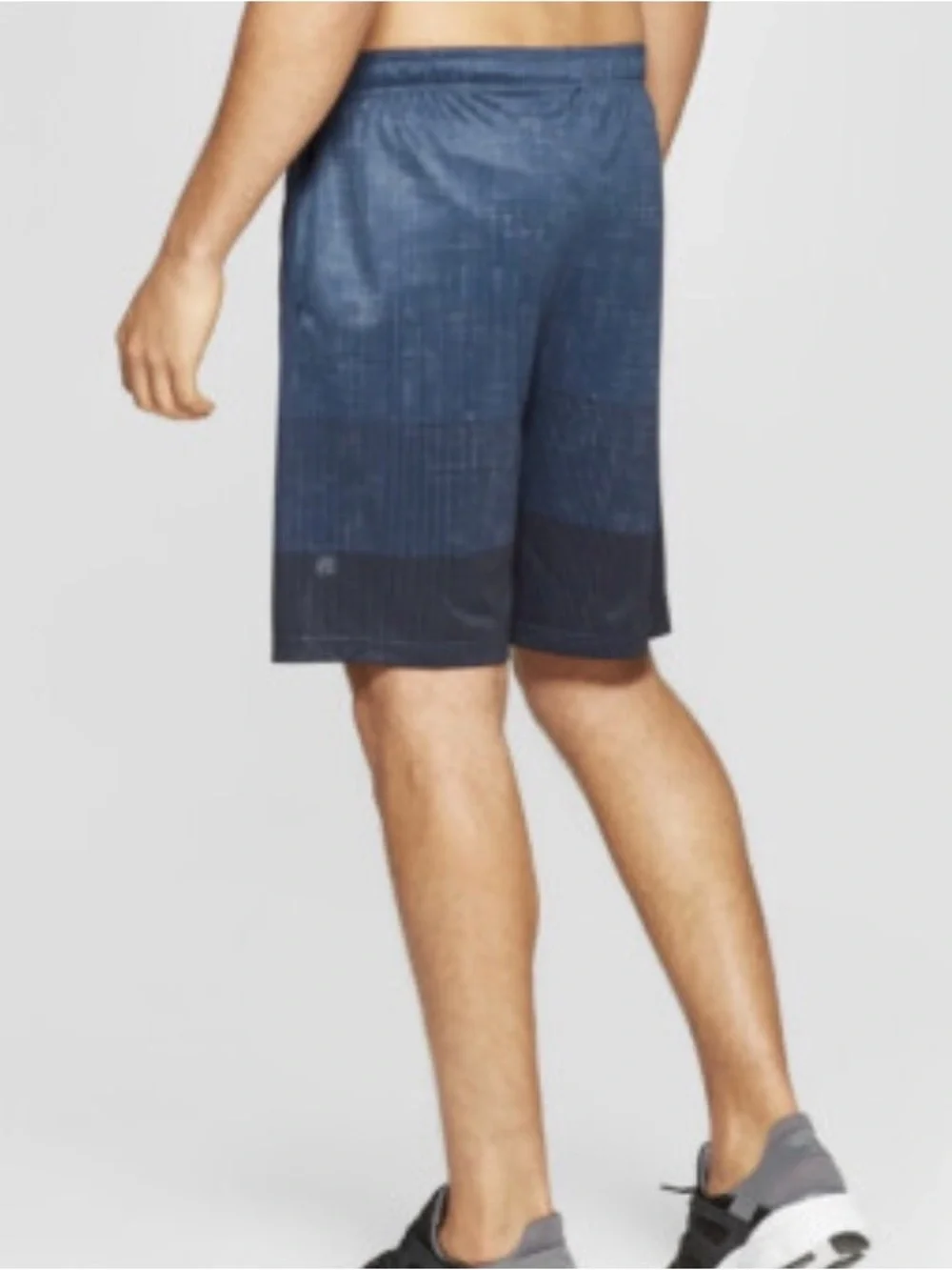 Champion Men's Gradient Navy and Dark Blue Athletic Shorts